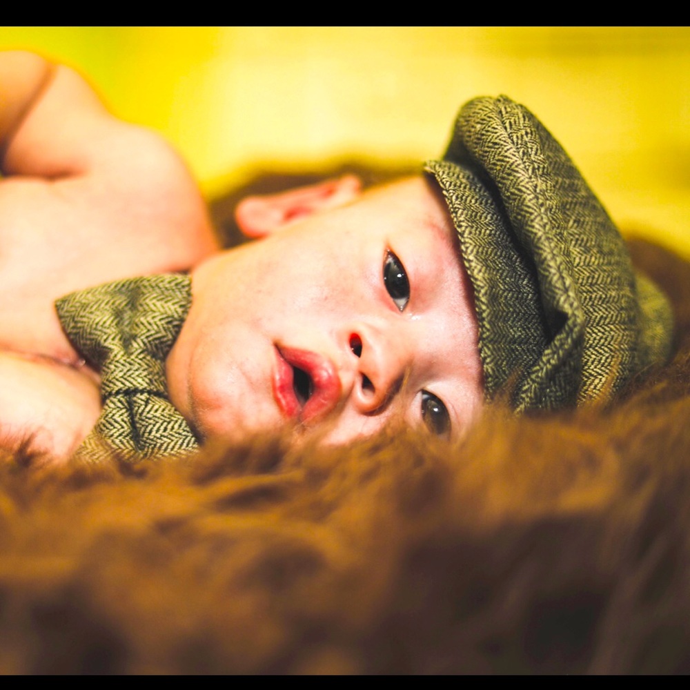Infant Kangol Hat & Bow tie